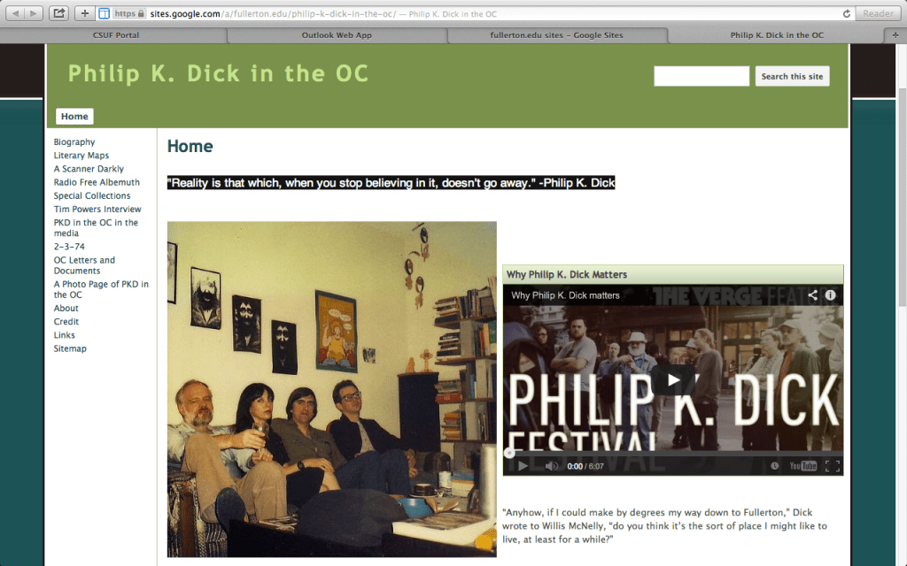 Philip K. Dick in Orange&nbsp;County